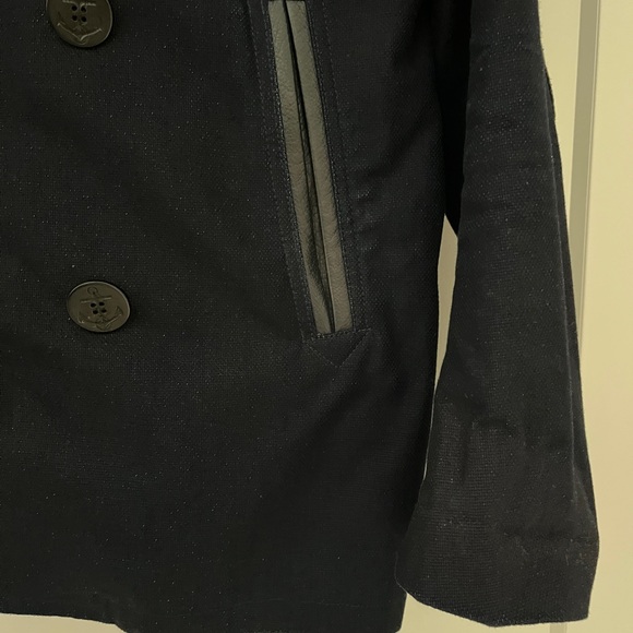 Golden Bear Made in USA Men’s Real Indigo PeaCoat Medium - Picture 3 of 10